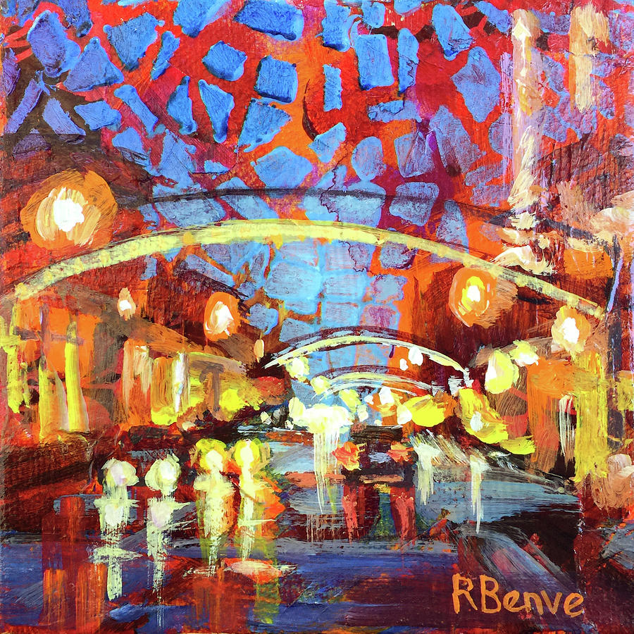 Colorful Art District Painting by Robie Benve