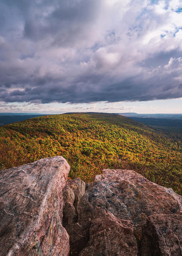 Colorful Autumn at Bake Oven Knob Vertical Photograph by Jason Fink