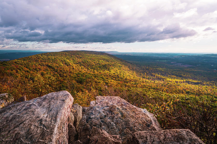 Colorful Autumn From Bake Oven Knob Landscape Photograph by Jason Fink