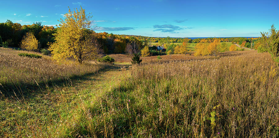 Colorful Autumn Morning On The Bay View Trail Photograph by Owen Weber