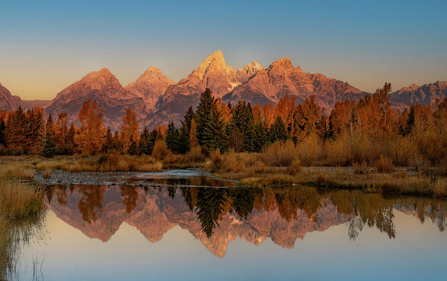 Colorful Autumn Reflection Schwabachers Landing Tetons Photograph by Dan Sproul Colorful Autumn Reflection Schwabachers Landing Tetons Photograph by Dan Sproul