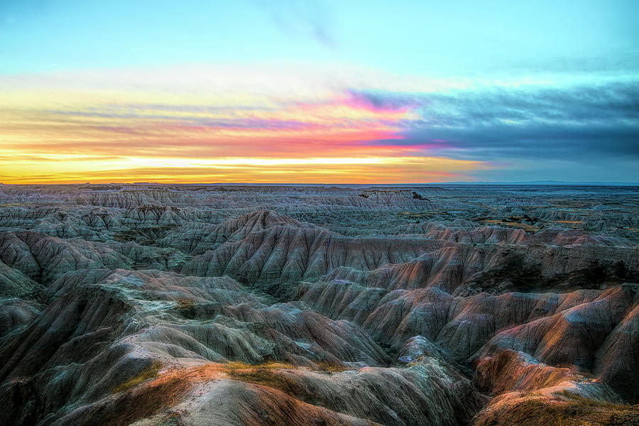 Colorful Badlands Sunset Photograph by Teresa Hofer - Fine Art America