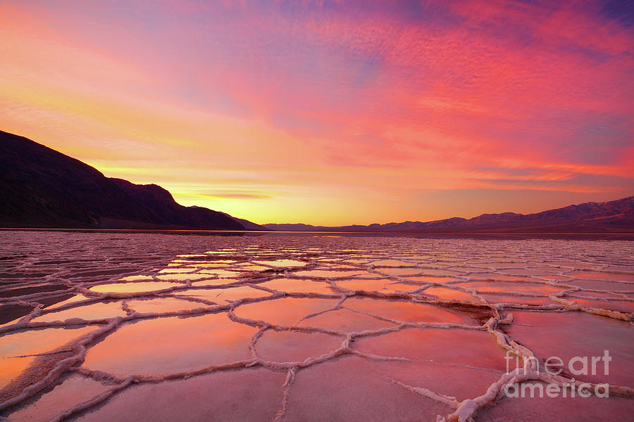 Colorful Badwater in Death Valley - 2019 Photograph by Benedict Heekwan Yang