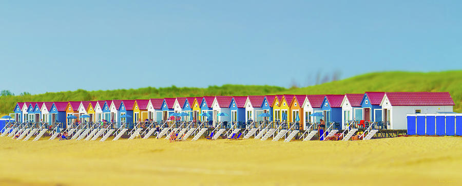 Colorful Beach Houses Photograph by Wim Lanclus