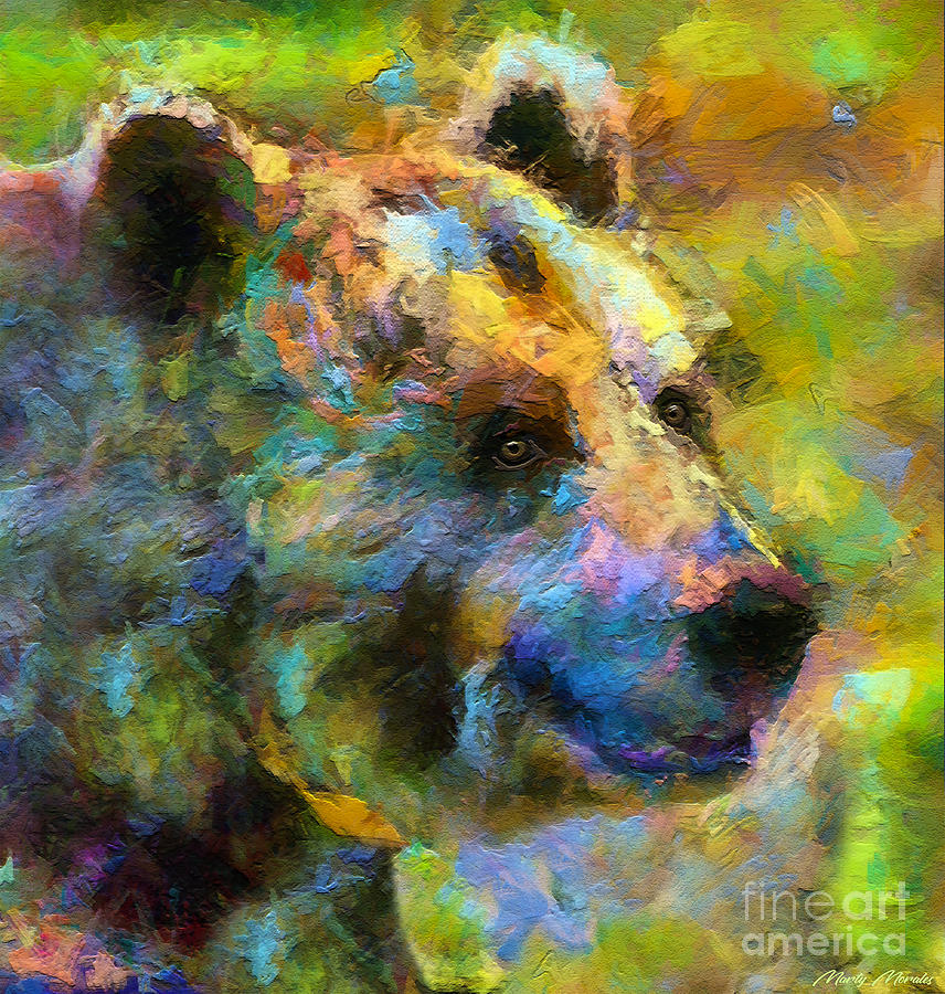 Colorful Bears V2 Mixed Media by Martys Royal Art