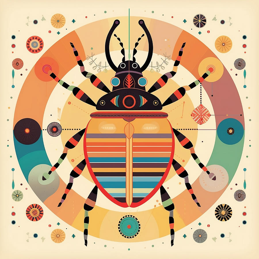 Colorful Beetle Digital Art by Karyn Robinson