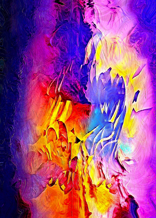 Colorful blaze abstract Digital Art by Silver Pixie