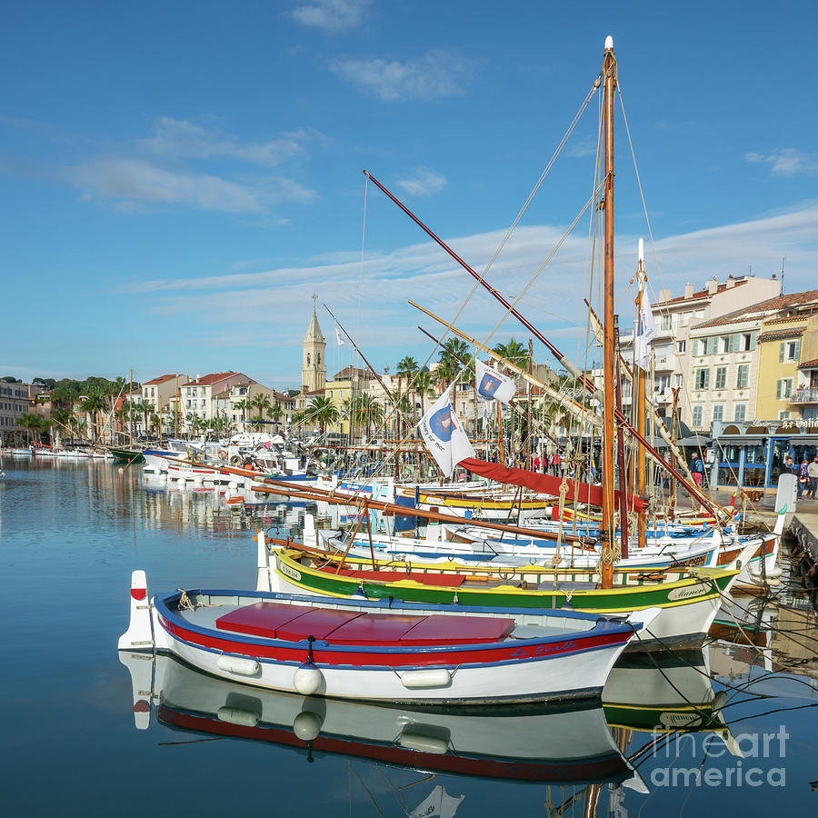 Colorful boats, French riviera Photograph by Delphimages Photo ...