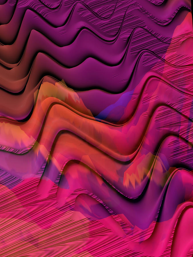 Colorful BOHO Zigzags Digital Art by Bonnie Bruno
