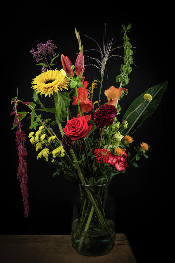 Colorful bouquet of flowers in a vase Photograph by Marjolein Van Middelkoop