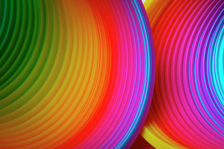 Colorful Bright Graphic Slinky Photograph by Garry Gay - Fine Art America