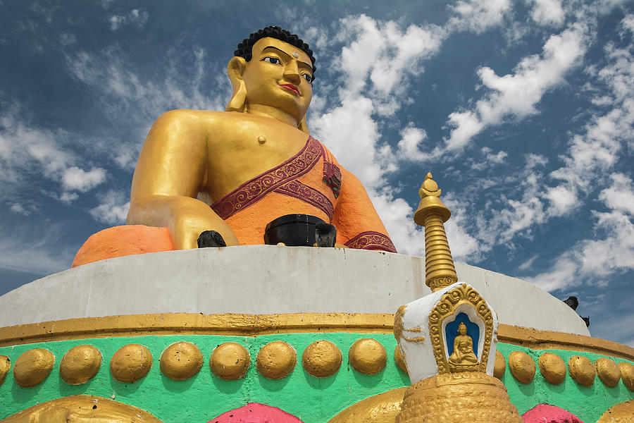 Colorful Buddha in Mongolia Photograph by Martin Vorel Minimalist Photography
