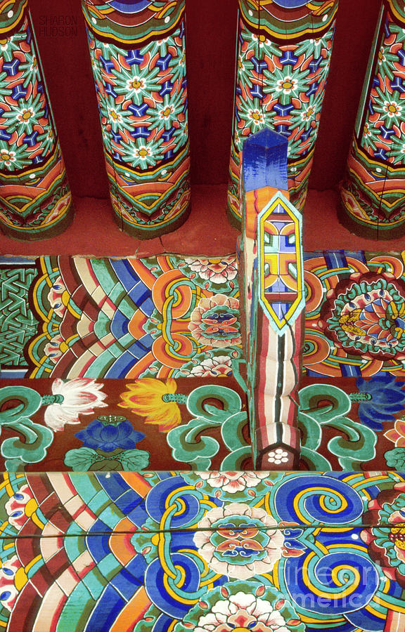 colorful Buddhist art - Sumptuous Sangwonsa Photograph by Sharon Hudson