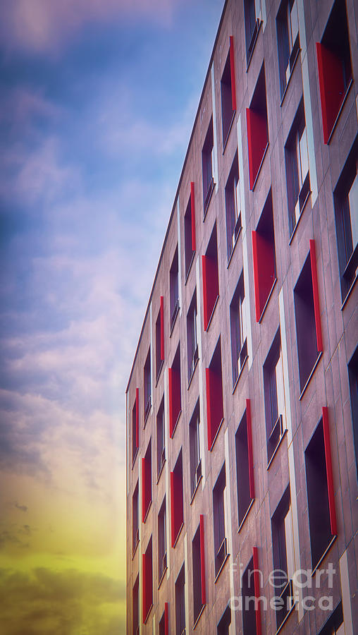 Colorful building with contemporary architectural design Photograph by Mendelex Photography