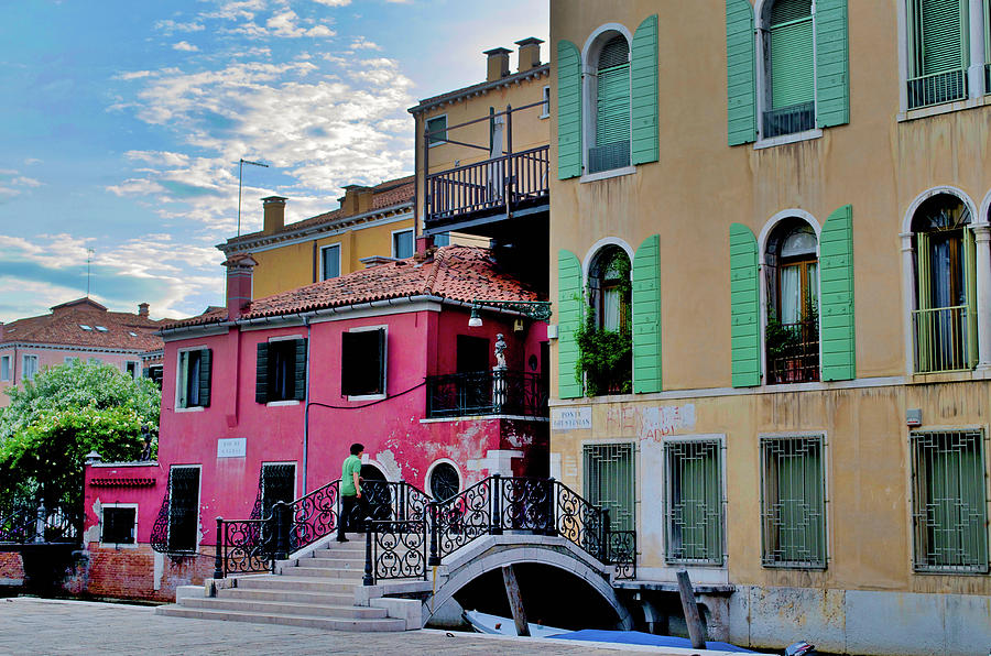 Colorful Buildings in Venice, Italy Photograph by Matthew DeGrushe