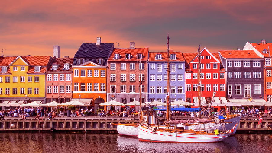 Colorful buildings of Nyhavn in Copenhagen, Denmark Photograph by Elenarts - Elena Duvernay photo