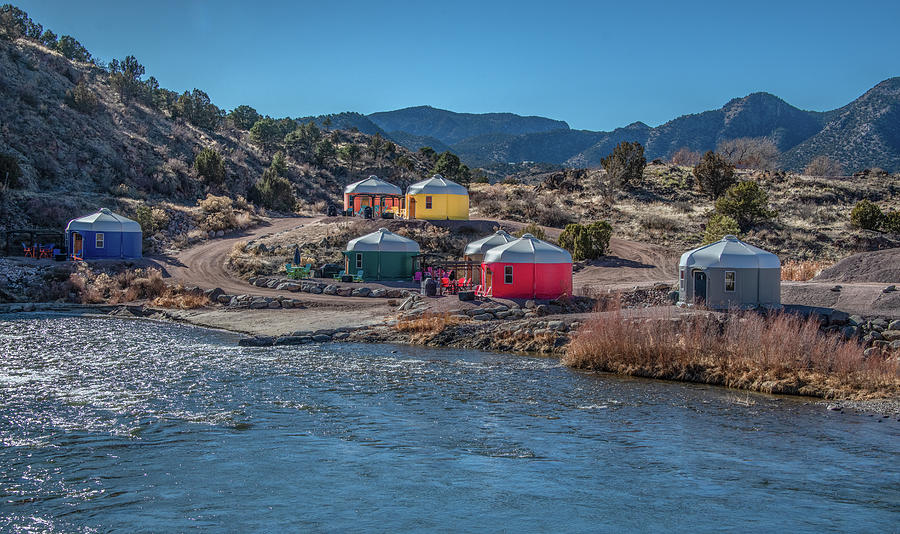 Colorful Camping Along the Arkansas River Photograph by Marcy Wielfaert