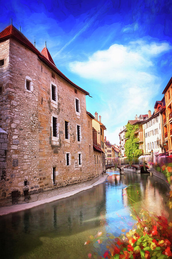 Colorful Canal Scenes of Old Annecy France  Photograph by Carol Japp