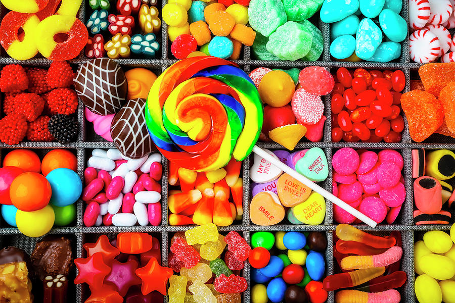 Colorful Candy And Sucker Photograph by Garry Gay