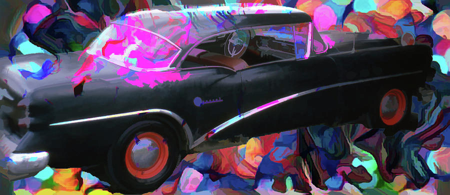 Colorful Car  Digital Art by Cathy Anderson