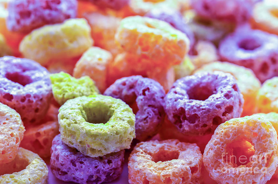 Colorful cereals Photograph by Delphimages Photo Creations