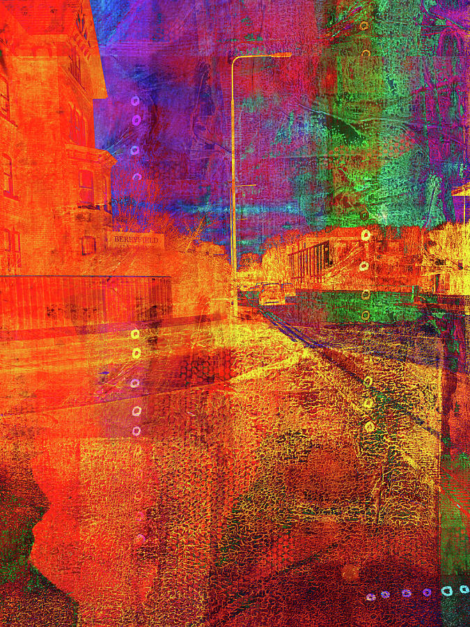 Colorful City 2 Digital Art by Nancy Merkle