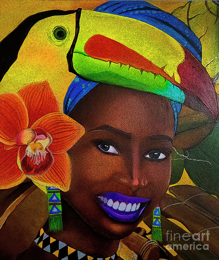 Colorful Colombian Art by Marlon Photograph by Al Bourassa
