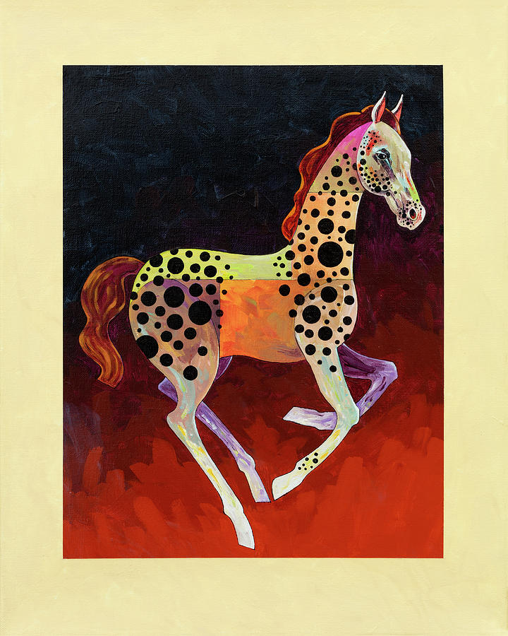 Colorful Colt Painting by Bob Coonts