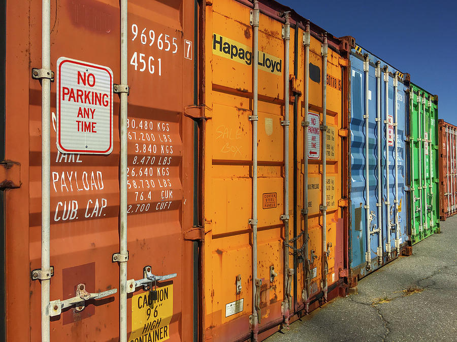 Colorful Containers Photograph by Karen Smale