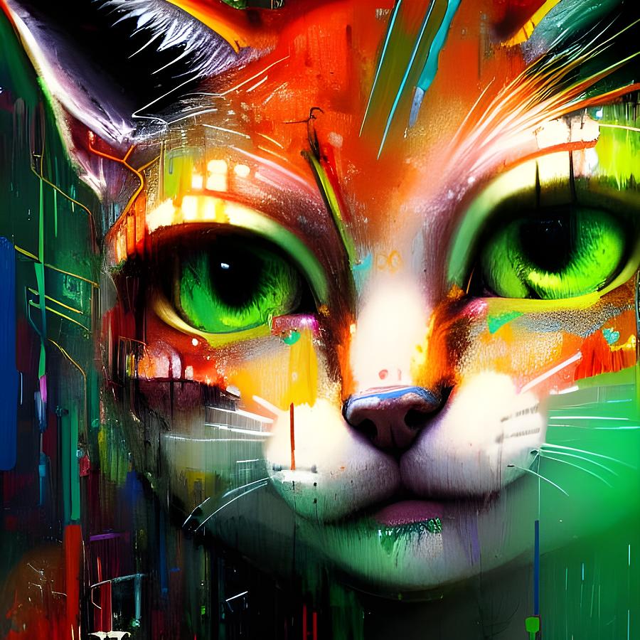 Colorful Cora Digital Art by Beverly Read
