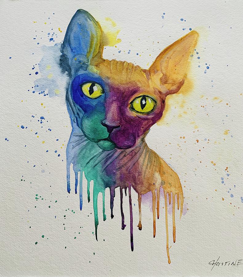 Colorful Cornelius Painting by Christine Marie Rose