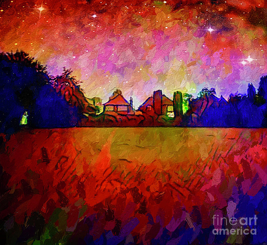 Colorful Countryside Mixed Media by Lauries Intuitive