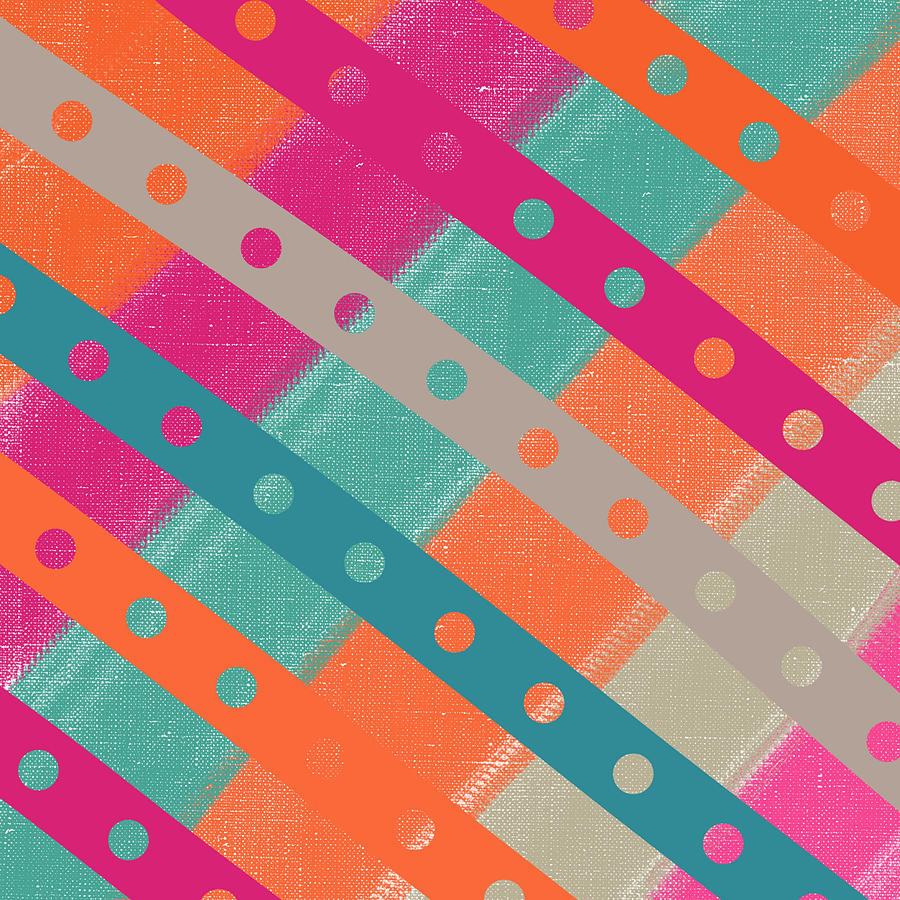 Colorful Crisscross I Digital Art by Bonnie Bruno