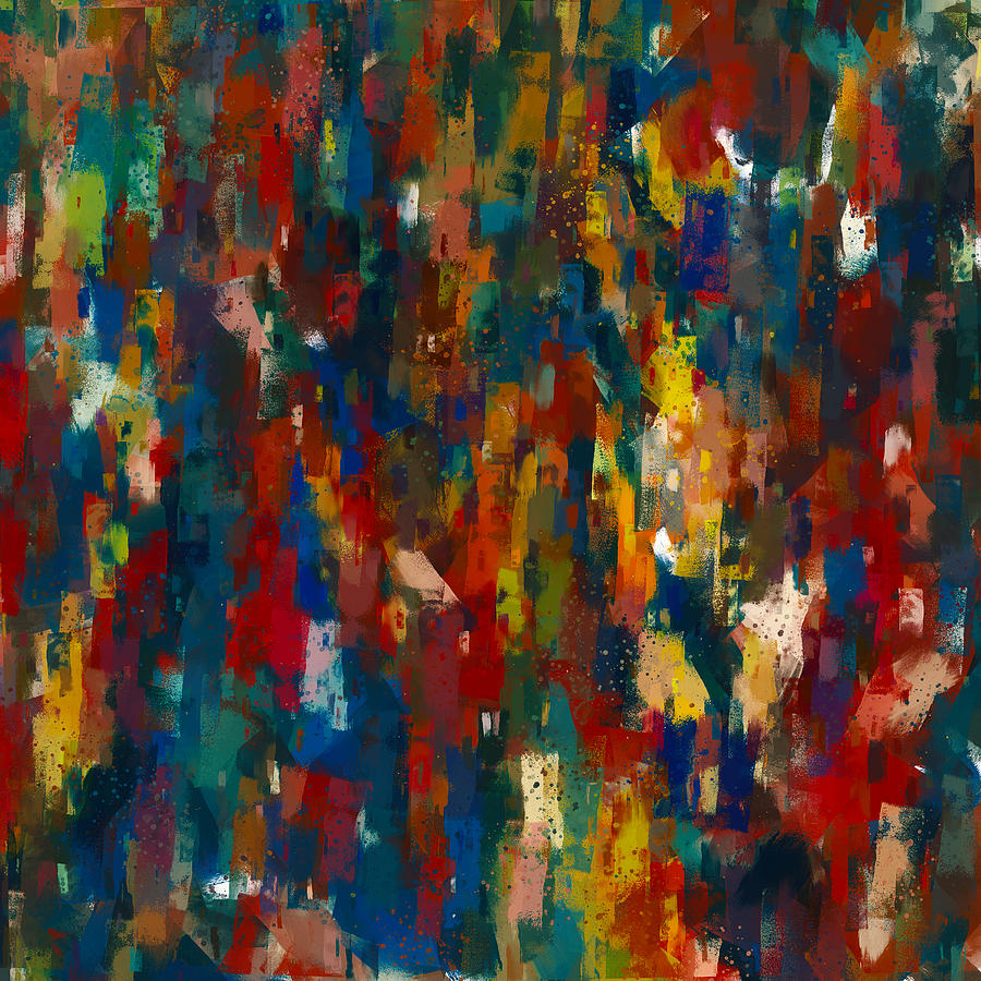 abstract crowd painting