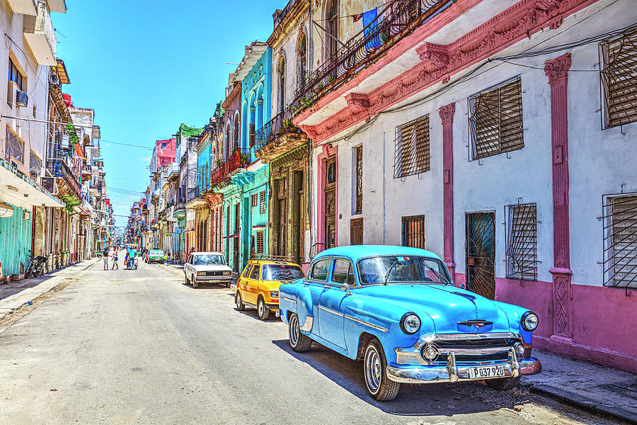 Colorful Cuba Street In Havana Photograph by Paul Thompson - Fine Art ...