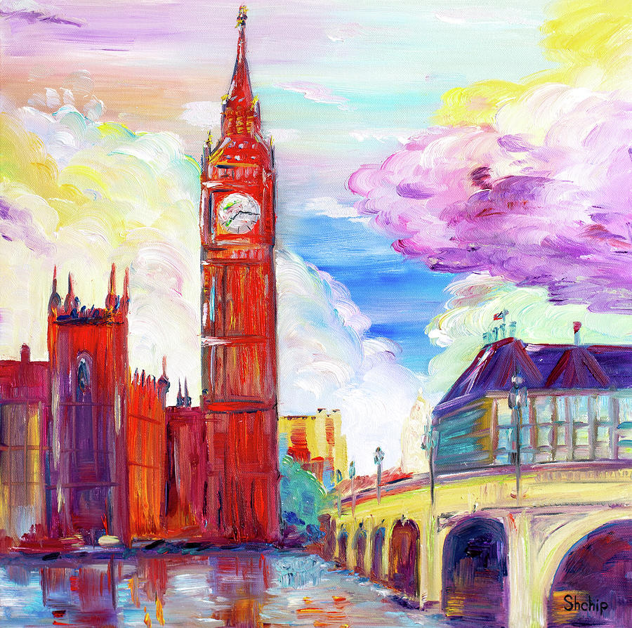 Colorful Day. London Painting by Natalia Shchipakina | Fine Art America