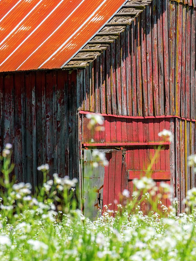 Colorful Exterior Of An Old Barn Photograph by Jerry Sodorff