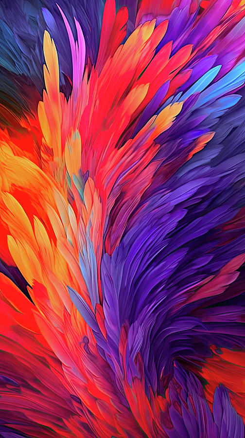 Colorful Feathers Digital Art 2 Digital Art by Gian Smith - Fine Art ...