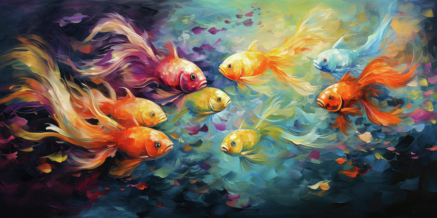 Colorful Fish Digital Art by Imagine ART