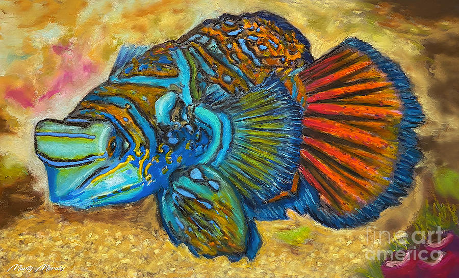 Colorful Fish V1 Pastel by Marty's Royal Art - Fine Art America