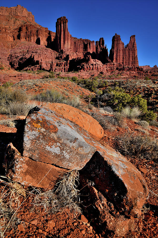 Colorful Fisher Towers Photograph by Ray Mathis