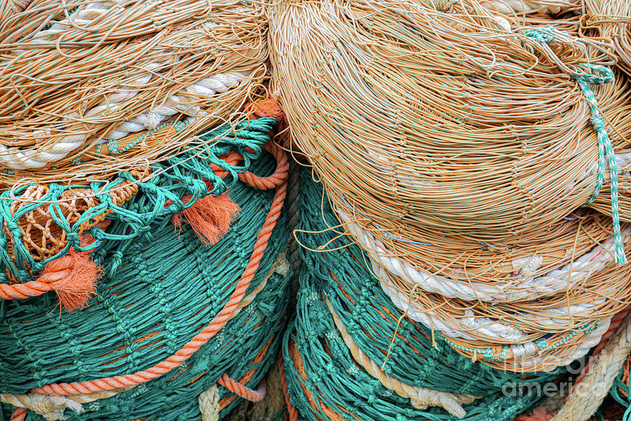 Fishing Nets Photograph - Colorful Fishing Nets by Eva Lechner