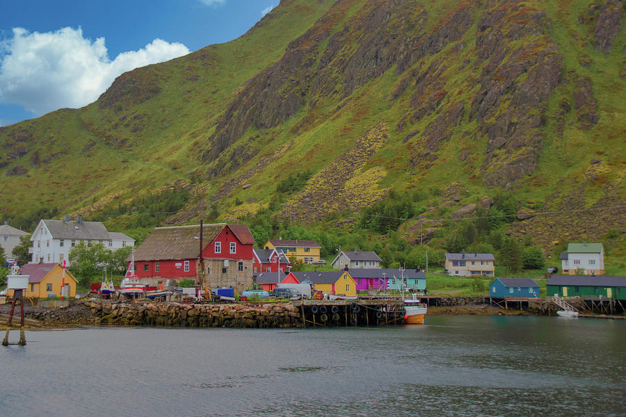 Colorful Fishing Village in Lofoten Photograph by Matthew DeGrushe