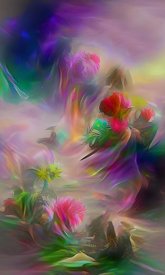 Colorful Floral Abstract 10 Digital Art by Debra Kewley