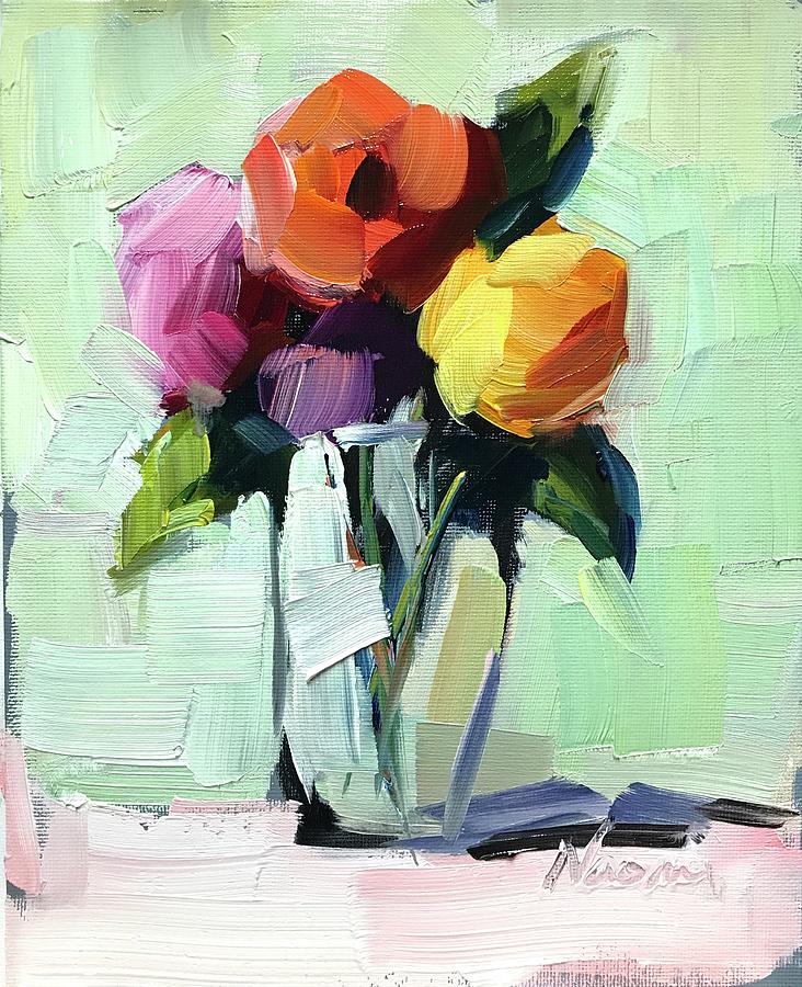 Colorful Flowers Painting by Naomi Bautista - Fine Art America