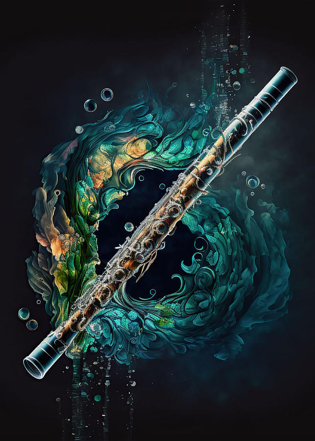 Price Painting - Colorful flute  Poster  by Jordan Evie