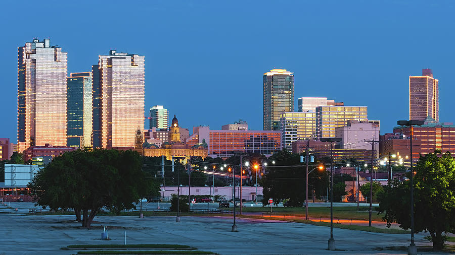 Colorful Fort Worth Skyline Photograph by Rospotte Photography - Pixels