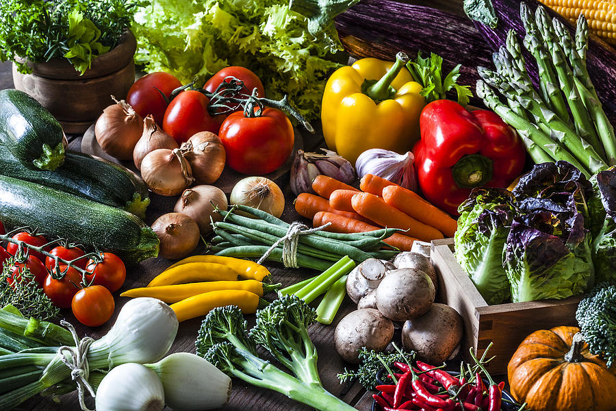 Colorful fresh organic vegetables Photograph by Fcafotodigital