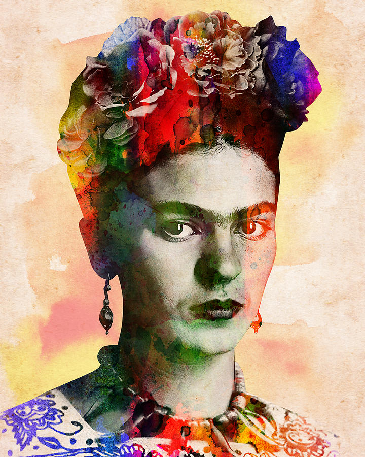 Colorful Frida Kahlo Digital Art by Mihaela Pater - Fine Art America