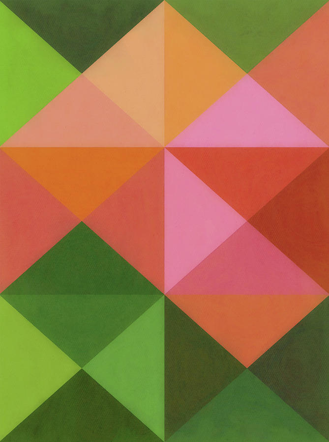 Colorful Geometric Pattern Abstract Art Digital Art by Gaby Ethington